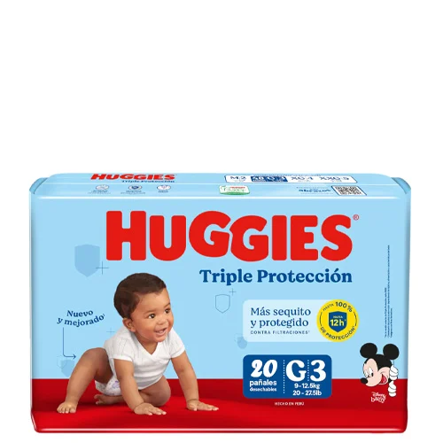 PAÑAL HUGGIES TRIPLE PROTECCION G X20