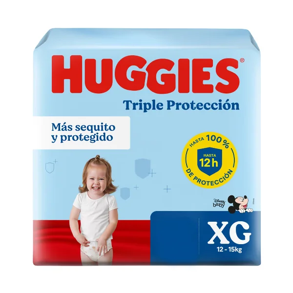 PAÑAL HUGGIES TRIPLE PROTECCION XG X20
