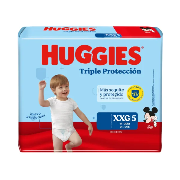 PAÑAL HUGGIES TRIPLE PROTECCION XXG X20
