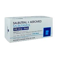 SALBUTRAL + AEROMED 100MCG/DOSIS CONT. NETO: 14,5G/12,5ML/250 DOSIS OFERTA