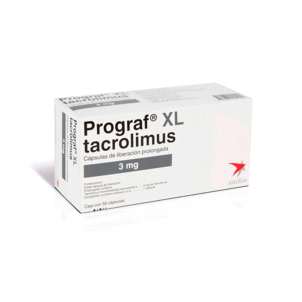 PROGRAF XL 3MG 50 CAP