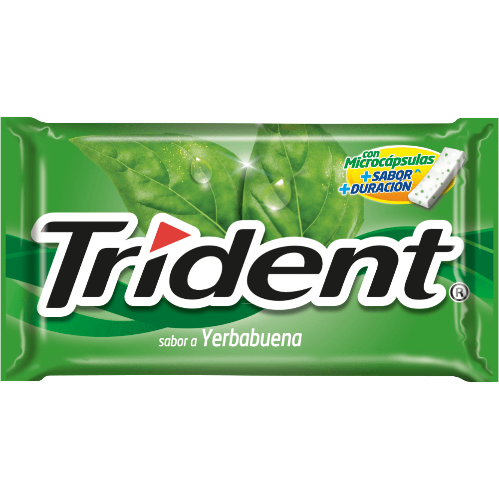 TRIDENT SABOR YERBABUENA NACIONAL 5 PCS