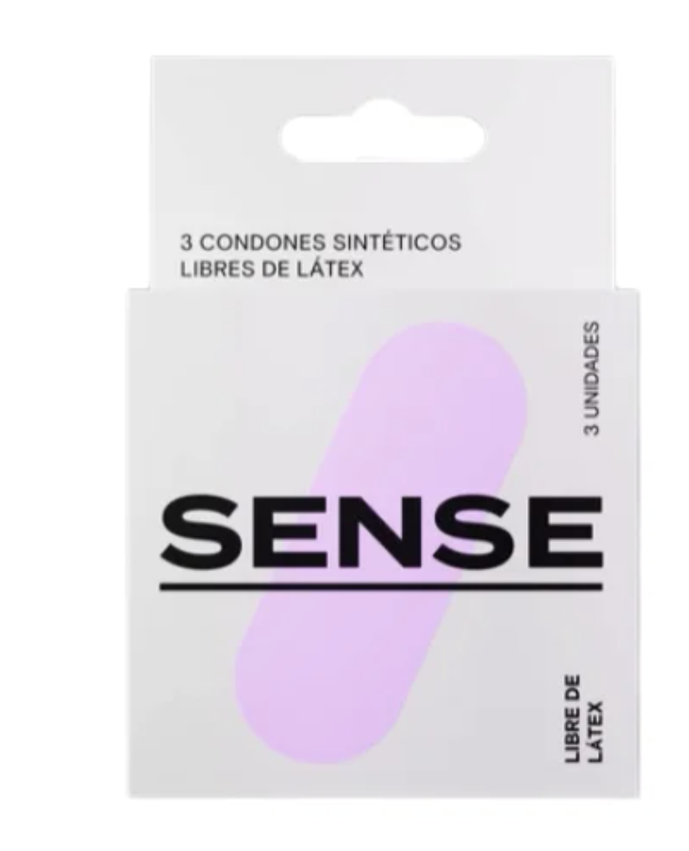 PRESERVATIVO LIBRE DE LATEX 3 UNID SENSE