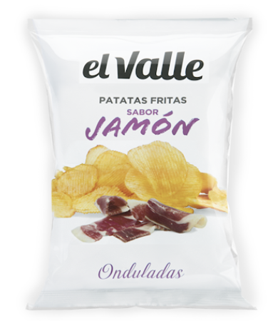 PAPAS EL VALLE SABOR JAMON 140 G