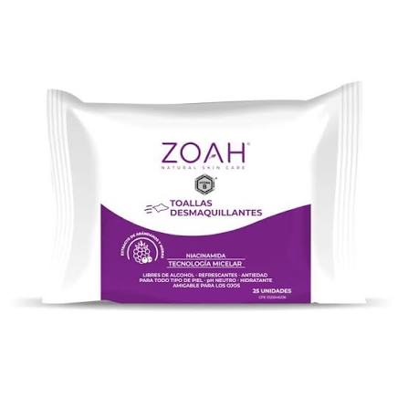 ZOAH TOALLAS DESMAQUILLANTES X25