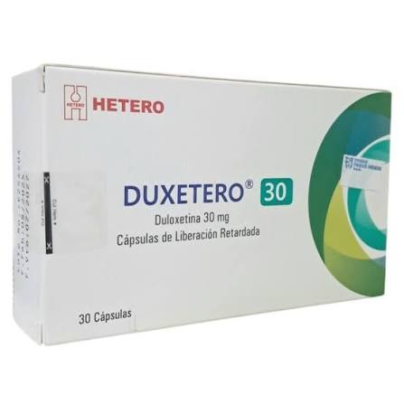 DUXETERO 30 MG LIBERACION RETARDADA 30 CAP HETERO