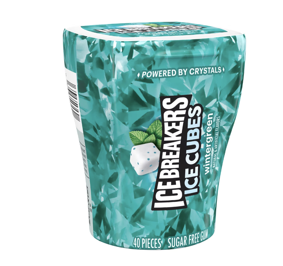 CHICLE ICE BREAKERS ICE CUBE WINTERGREEN 40 CT