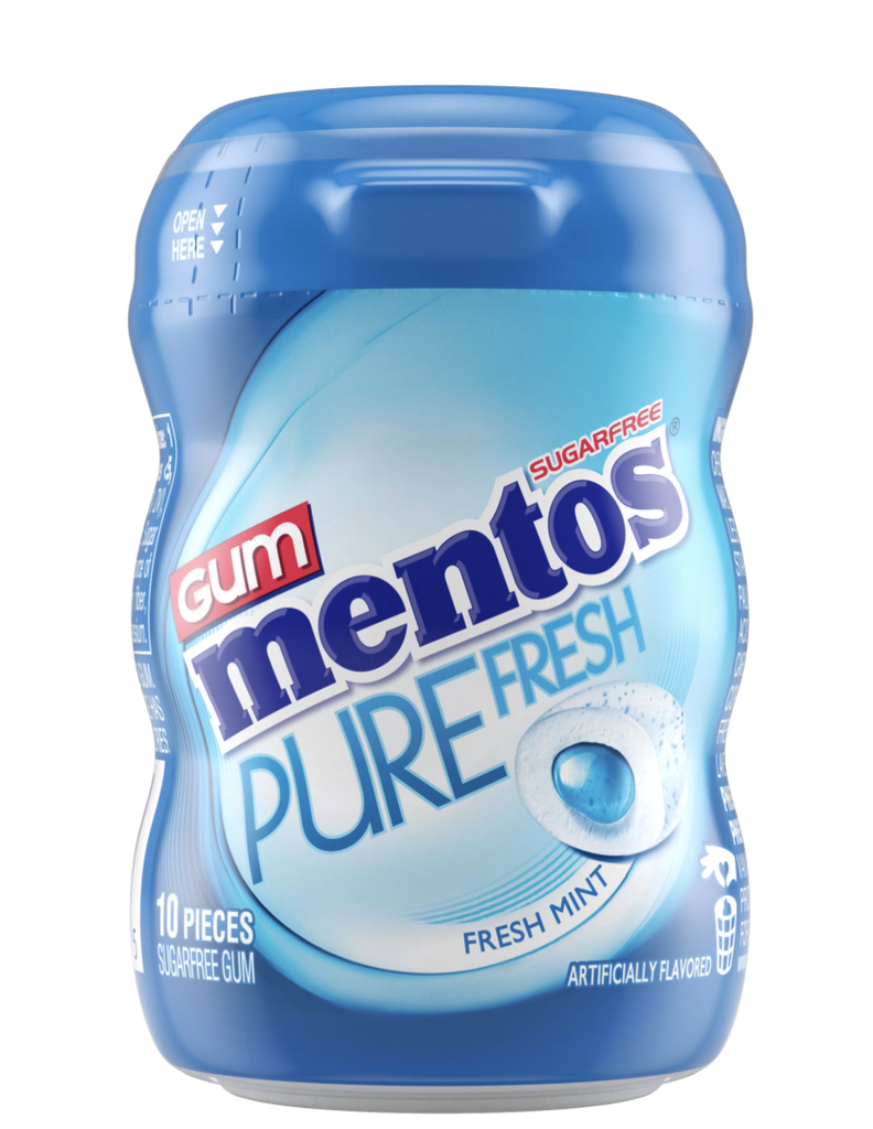 MENTOS GUM PURE FRESH FRESH MINT 10 PIECES