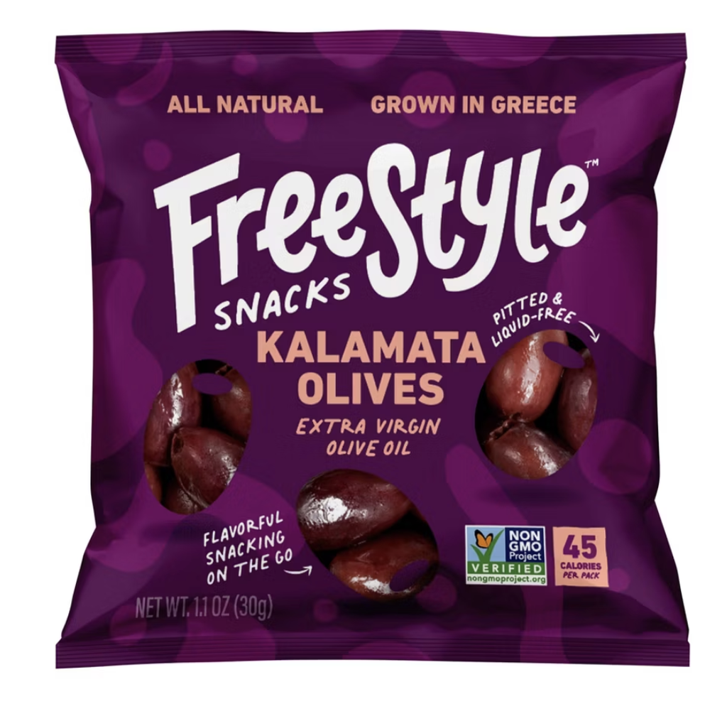 FREESTYLE SNACKS KALAMATA OLIVES 30 GR