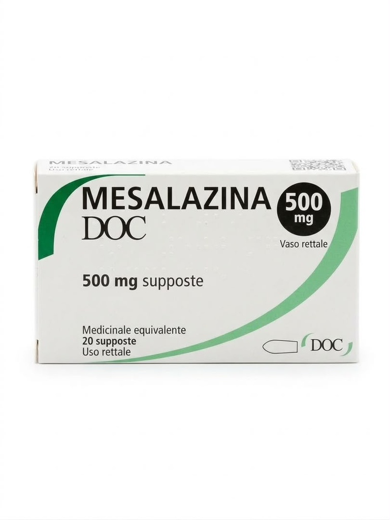 MESALAZINA 500MG 20 SUPOSITORIO  DOC