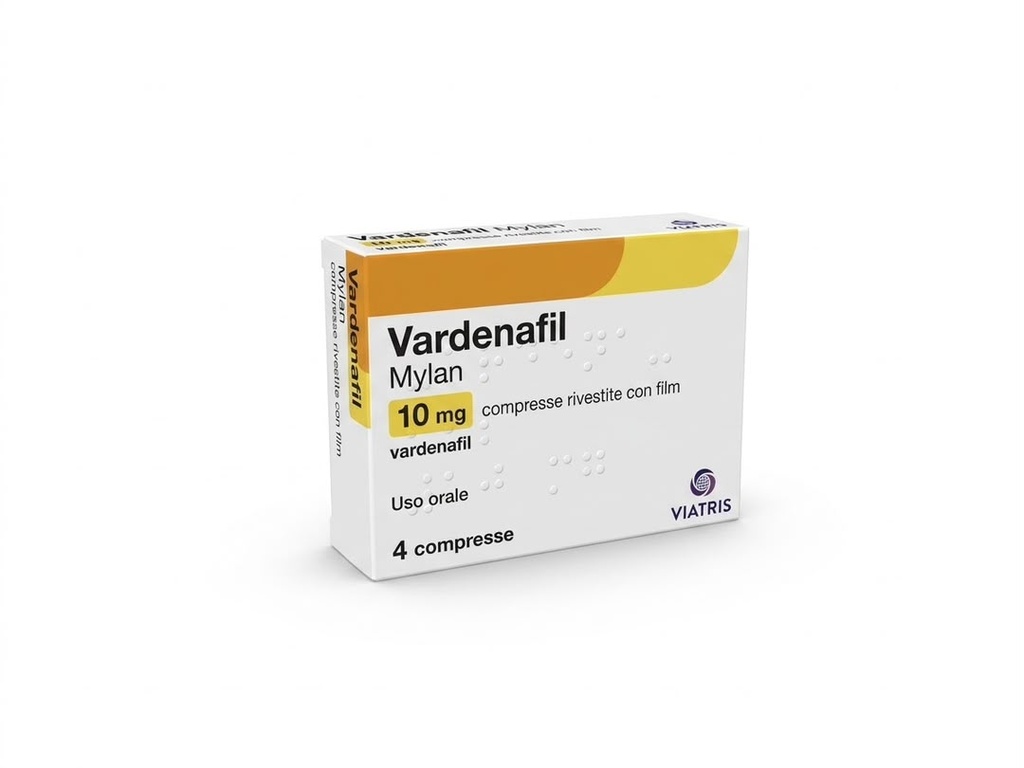 VARDENAFIL 10 MG 4 COMPRIMIDOS VIATRIS