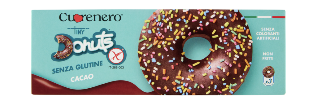 DONUTS SENZA GLUTINE CACAO TINY 3 UNID