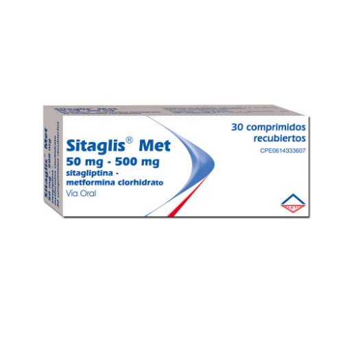 SITAGLIS MET 50MG/500MG X 30 COMP LETI