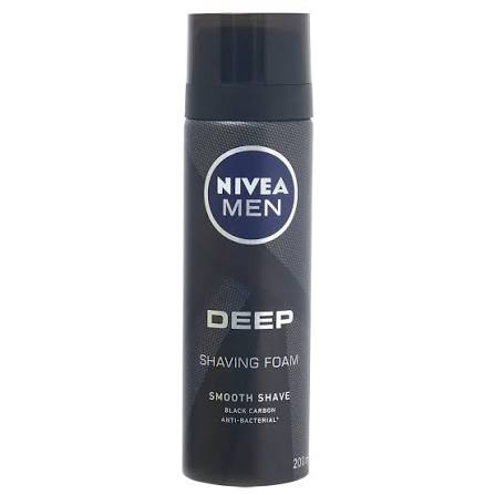 NIVEA MEN DEEP CARBON NEGRO ESPUMA DE AFEITAR 200ML