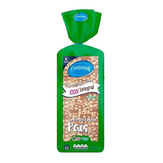 PAN SANDWICH INTEGRAL CON AVENA CRUSTISSIMO 500G