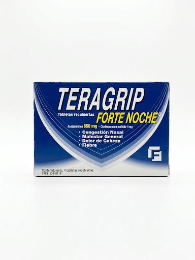 TERAGRIP FORTE NOCHE 650/4MG 4 TAB FARMA