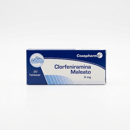 CLORFENIRAMINA MALEATO 4MG 20 TAB COASPHARMA
