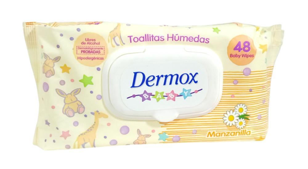 DERMOX BABY TOALLITAS HUMEDAS MANZANILLA X48