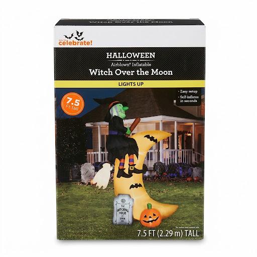 DECORACION HALLOWEEN WITCH OVER THE MOON 2.29 ML
