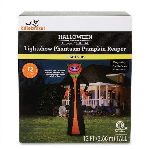 DECORACION HALLOWEEN LIGHTSHOW PHATASM PUMPKIN REAPER 3.66 ML