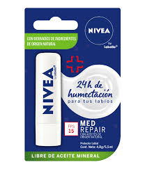 BALSAMO LABIAL NIVEA MED REPAIR 4.8G