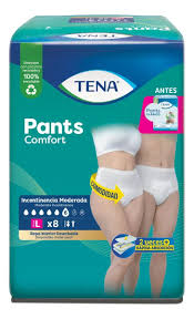 TENA PANTS CLASICO TALLA L X8