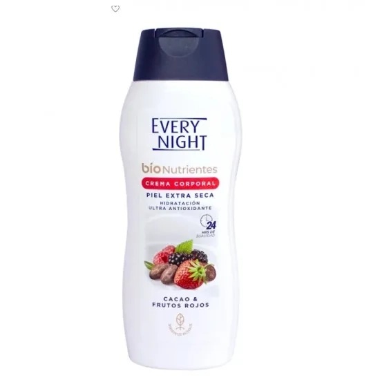 CREMA CORPORAL BIO NUTRIENTES HIDRATACION ULTRA CACAO Y FRUTOS ROJOS 365ML EVERY NIGHT