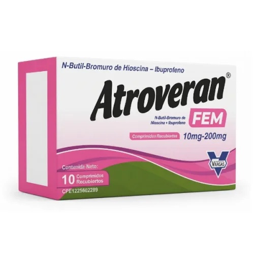 ATROVERAN FEM 10MG/200MG X 10 COMP VARGAS