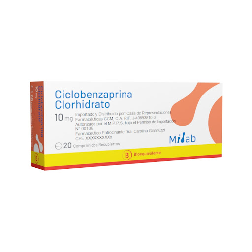 CICLOBENZAPRINA 10MG X 20 COMP MILAB