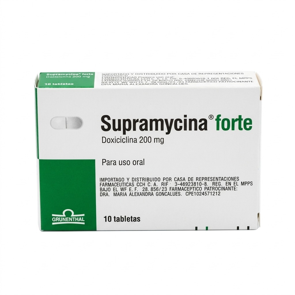 SUPRAMYCINA FORTE 200MG X 10 TAB GRUNENTHAL