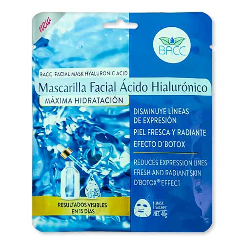 BACC MASCARA FACIAL NUTRITIVA ACIDO HIALURONICO