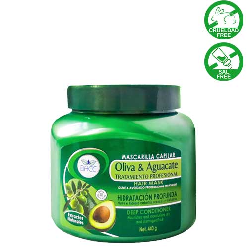 BACC TRATAMIENTO CAPILAR INTENSIVO OLIVA Y AGUACATE 440G