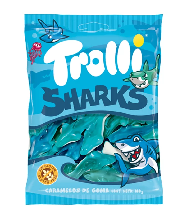 GOMITAS TROLLI SHARKS 80 GR