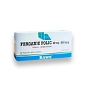 FERGANIC FOLIC 40/350MCG 20TAB ROWE
