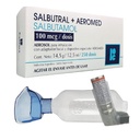 SALBUTRAL + AEROMED 100MCG/DOSIS CONT. NETO: 14,5G/12,5ML/250 DOSIS
