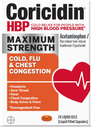 CORICIDIN HBP MAXIMUM STRENGTH COLD, COUGH AND FLU X 24 LIQUID GEL