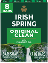 IRISH SPRING BAR SOAP FOR MEN PACK X 8 SOAP