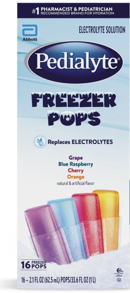PEDIALYTE FREEZER POPS PACK X 16 POPS | Tu Farmacia Actual