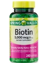 BIOTIN 5000MCG 240CAP SPRING VALLEY
