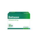 DALTAZEN DILTIAZEM HCI 60MG 20 COMPRIMIDOS MEGALABS