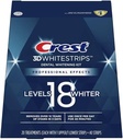 CREST 3D WHITESTRIPS PROFESSIONAL EFFECTS LEVELS 18 WHITER 40 TRIPS