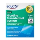 EQUATE NICOTINE TRANSDERMAL SYSTEM STEP 1 21MG X 14 PATCHES