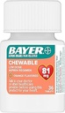 ASPIRIN LOW DOSE 81MG X 36 CHEWABLE TAB ORANGE FLAVORED BAYER