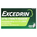 EXCEDRIN EXTRA STRENGTH HEADACHE X 200 CAPLETS