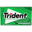 CHICLE TRIDENT SPEARMINT 14 STICKS 1.9 GR