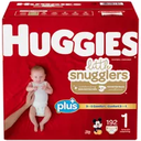 PAÑALES LITTLE SNUGGLERS #1 192 HUGGIES