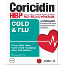 CORICIDIN HBP HIGH BLOOD PRESSURE X 20 TAB