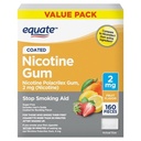 EQUATE NICOTINE GUM STOP SMOKING AID 2MG  X 160 PC
