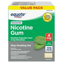 EQUATE NICOTINE GUM STOP SMOKING AID 4MG  X 170 PC