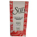 CHOCOLATE SUN OSCURO REFINADO TEMPERADO 70% CACAO 100 GR